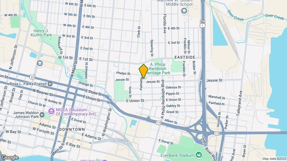 611 Jessie St Map and Location Details