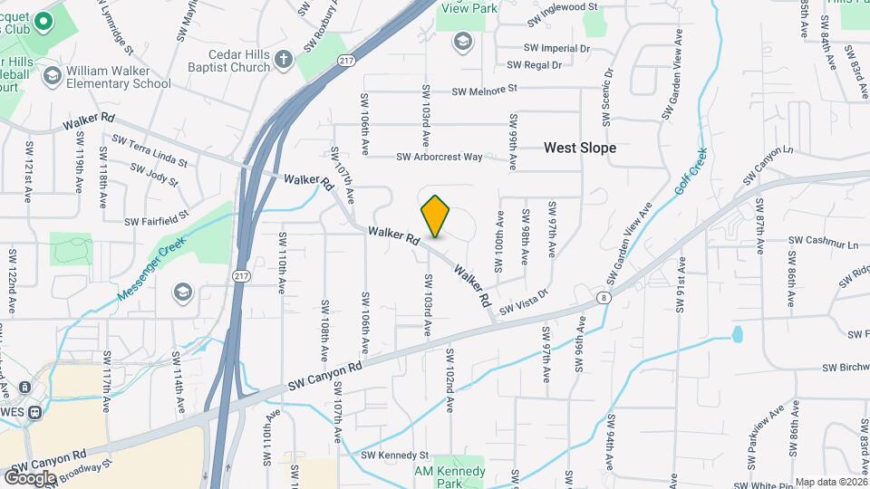 10255 SW Walker Rd Map and Location Details