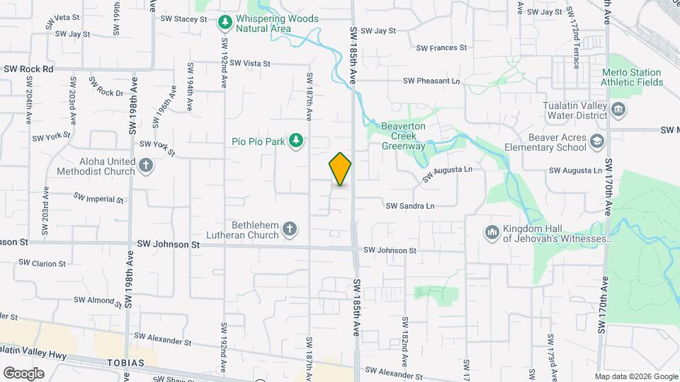 18558 SW Takena Ct Map and Location Details