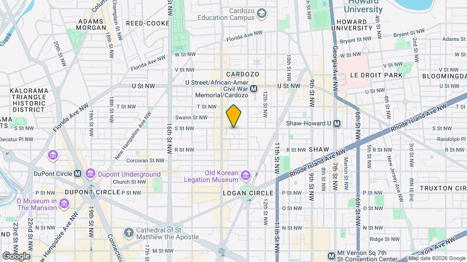 1336 S St NW Map and Location Details