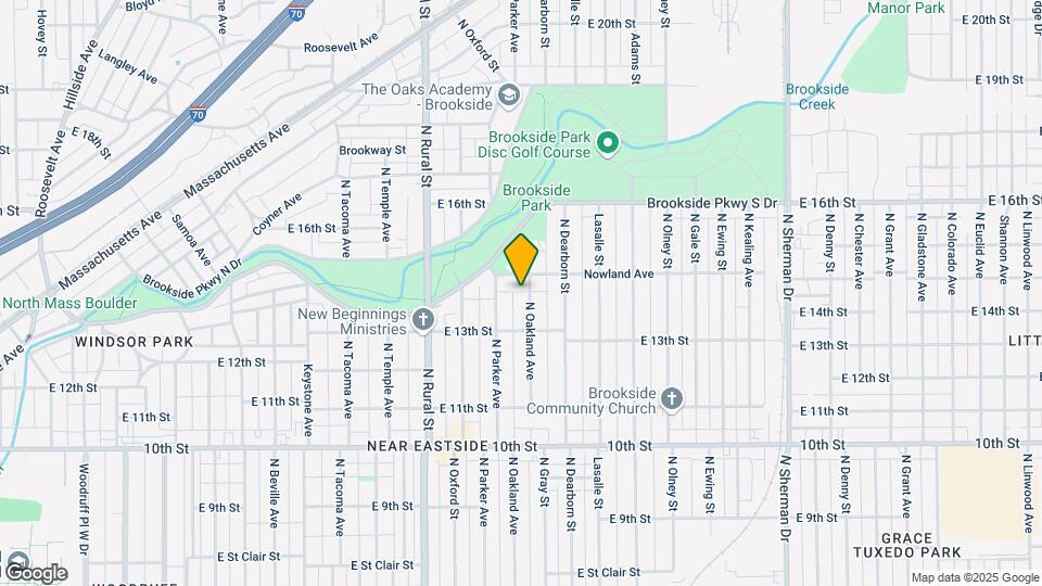 1338 N Oakland Ave Map and Location Details