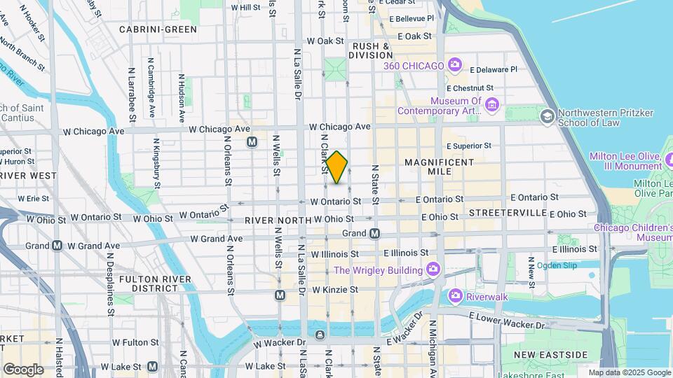 61 W Erie St, Unit 32C Map and Location Details