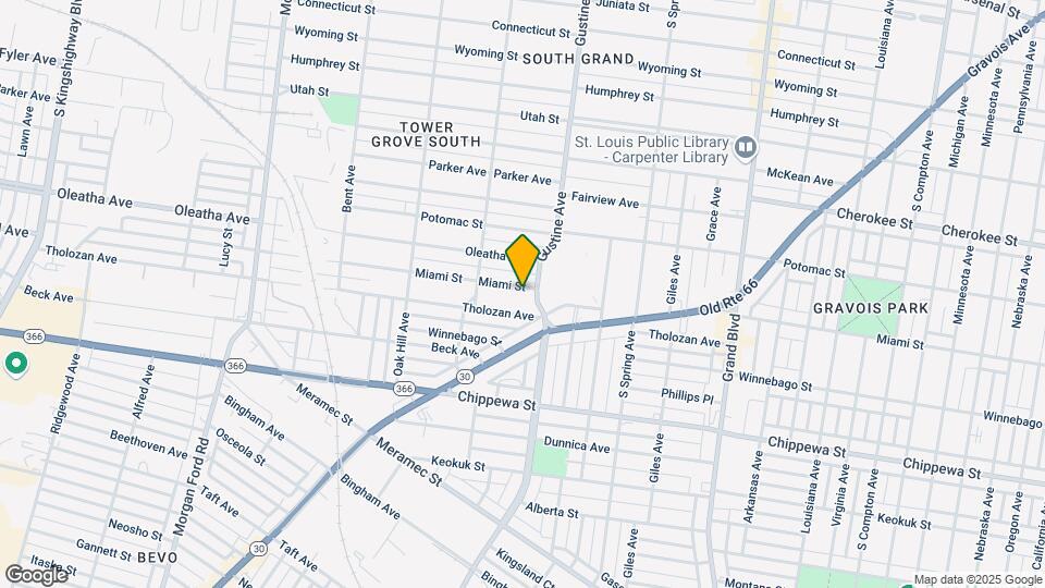 3912 Miami St Map and Location Details