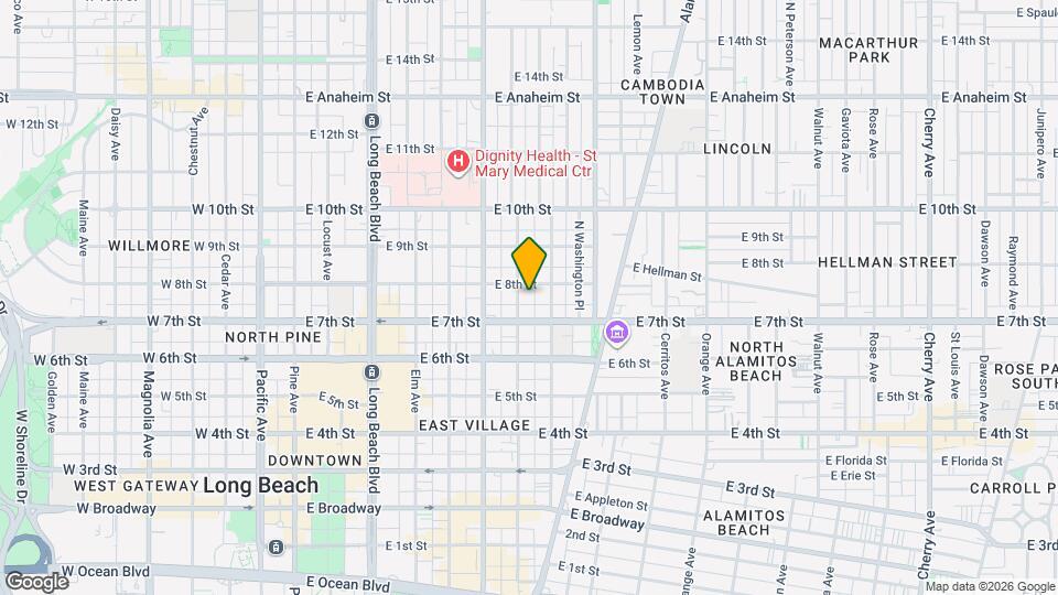740 Lime Ave Map and Location Details