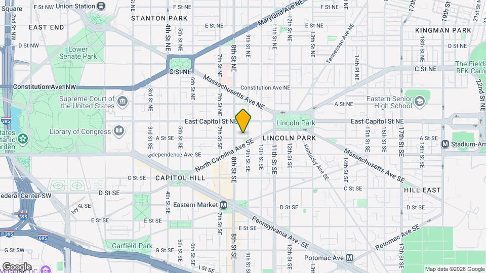 818 A St SE Map and Location Details