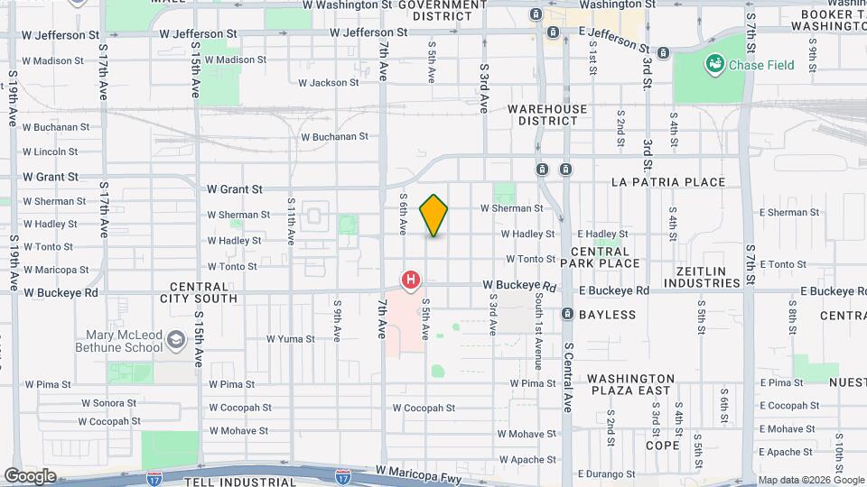 909 S 5th Ave Map and Location Details