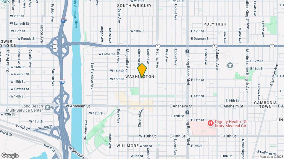 1480 Chestnut Ave Mapa y Detalles de la Ubicación