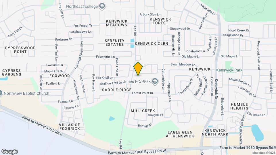 8039 Branson Park Ln Map and Location Details