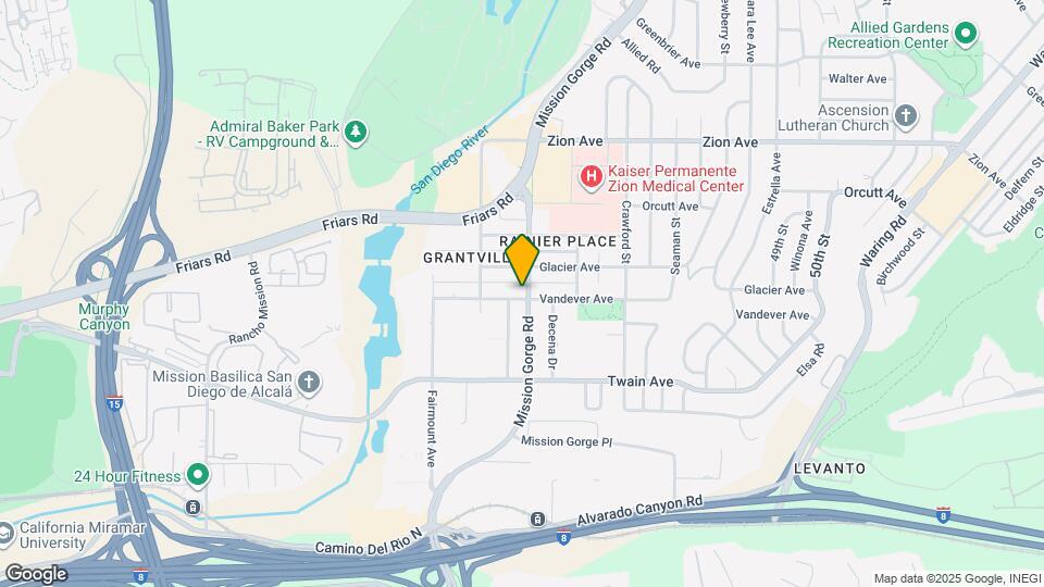 6206 Mission Gorge Rd Map and Location Details