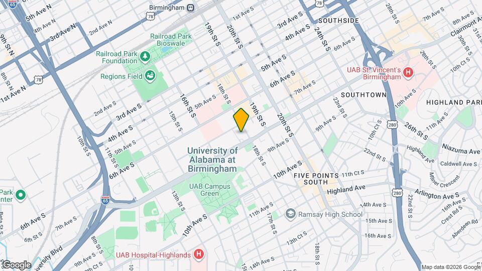 1720 University Blvd Map and Location Details