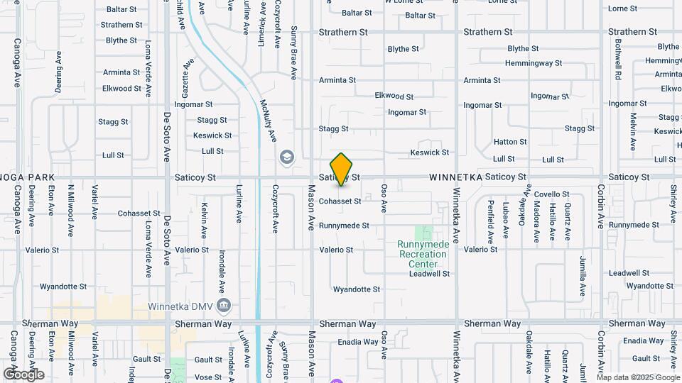 20414 Saticoy St Map and Location Details