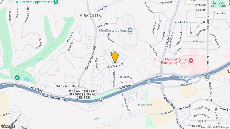 3644 Mira Pacific Dr Map and Location Details