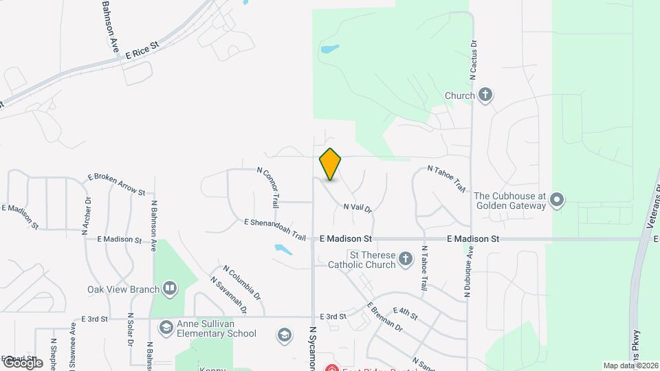 1312 N Vail Dr Mapa y Detalles de la Ubicación