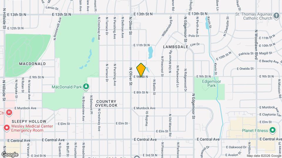 950 N Glendale St Map and Location Details