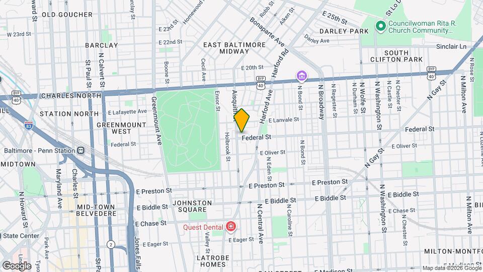 1200 E Federal St Mapa y Detalles de la Ubicación