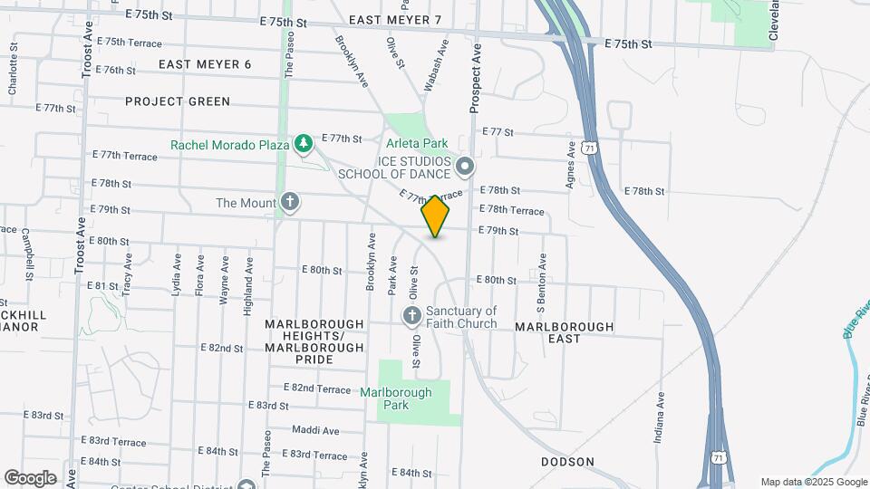 7919 Hickman Mills Dr Map and Location Details