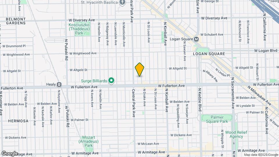 2422 N Drake Ave, Unit 3rdFloor Map and Location Details