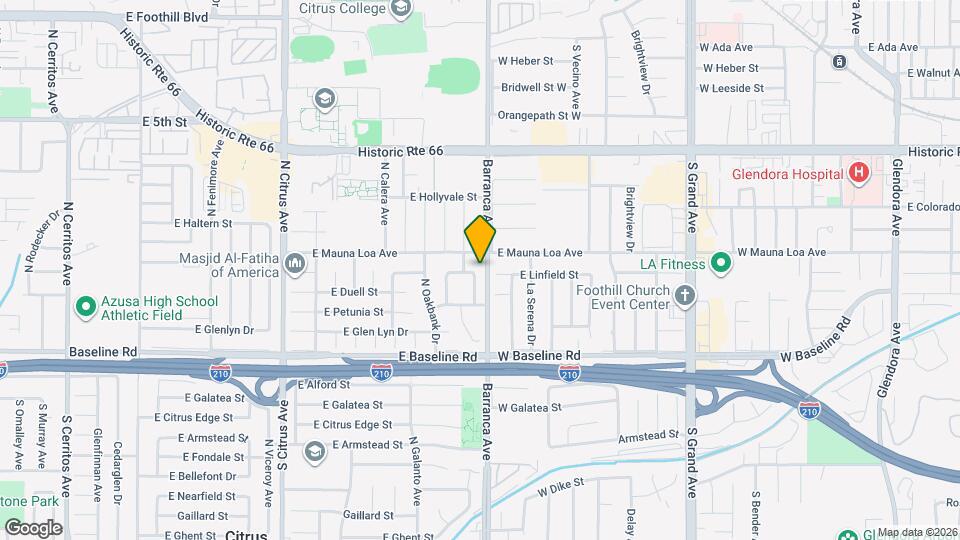 6138 N Traymore Ave Map and Location Details