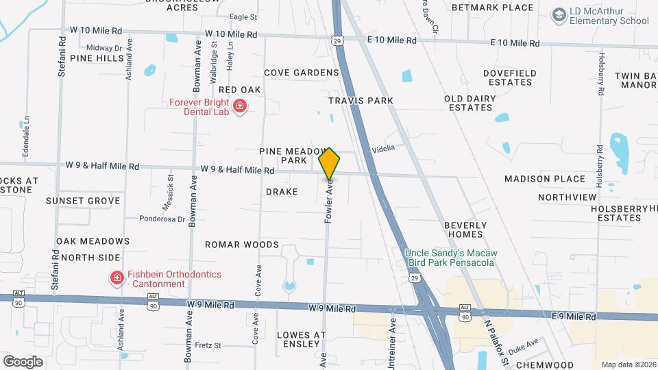 9863 Fowler Ave Map and Location Details