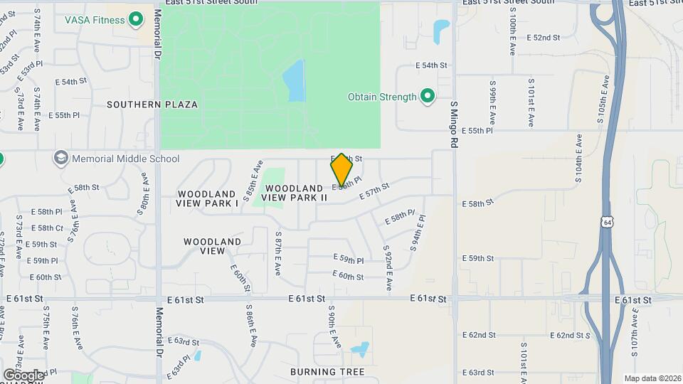 8934 E 56th Pl Map and Location Details