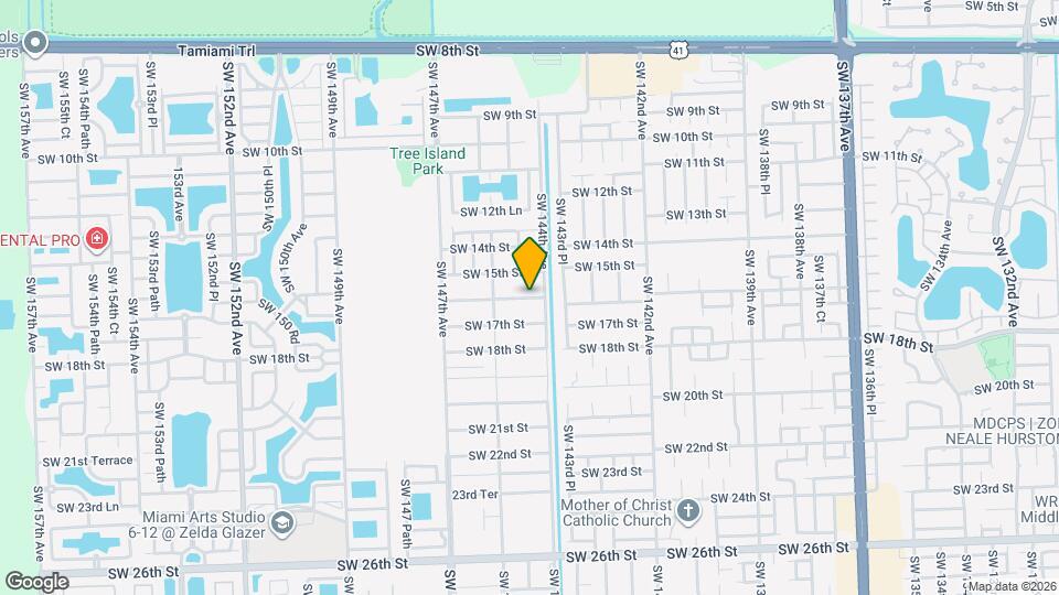 14432 SW 16th St Map and Location Details