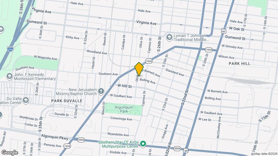 1453 Olive St Map and Location Details