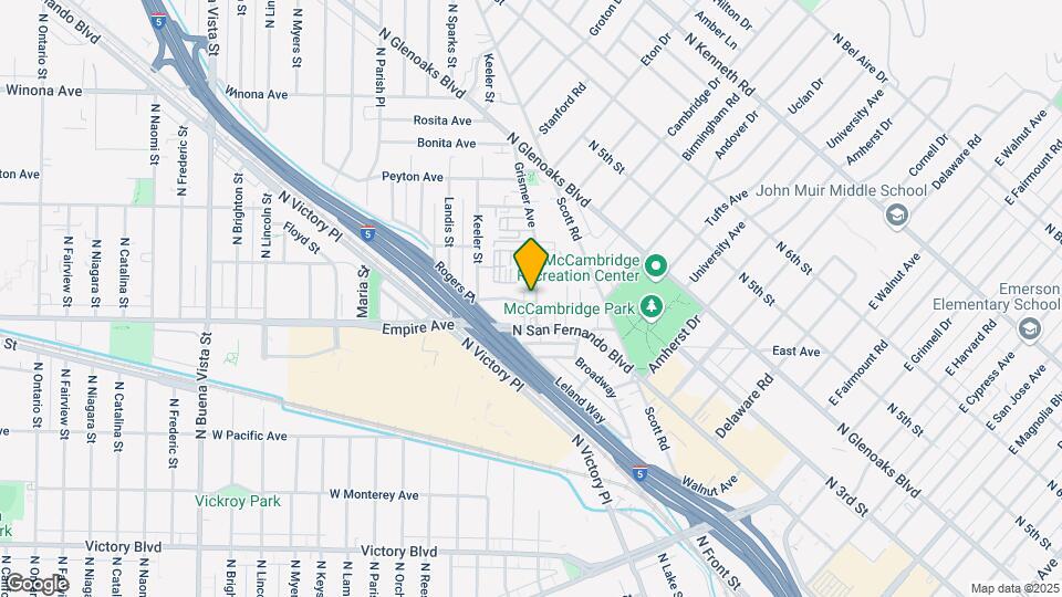 1521 Grismer Ave Mapa y Detalles de la Ubicación