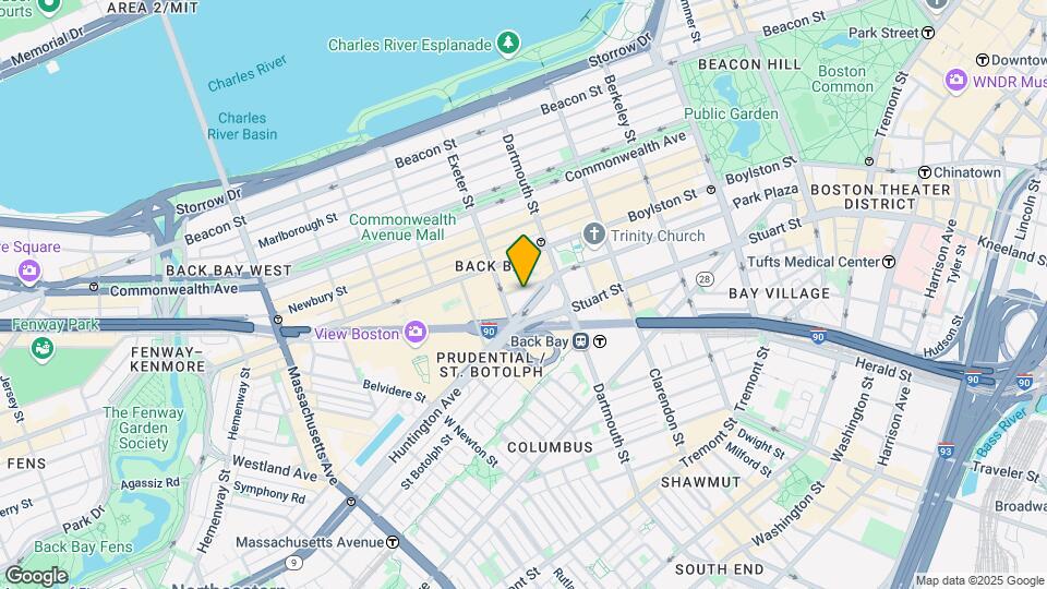 25 Huntington Ave, Unit 1 Map and Location Details