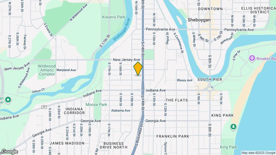 1416 Illinois Ave Map and Location Details