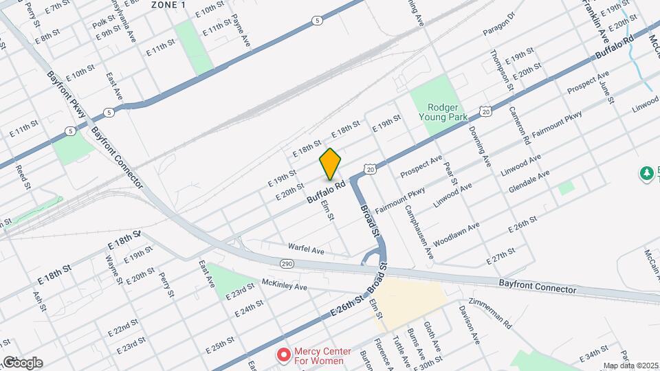 1344 Buffalo Rd, Unit Downstairs Map and Location Details