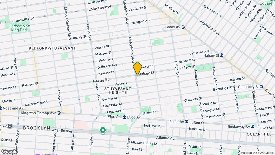 Malcolm X Blvd Map and Location Details
