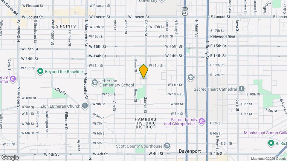 1112 Gaines St Mapa y Detalles de la Ubicación