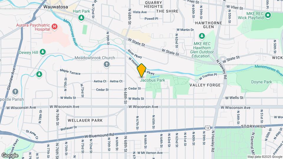 Wauwatosa Townhouse Duplex Map and Location Details