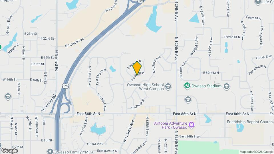 12402 E 89th St N Map and Location Details