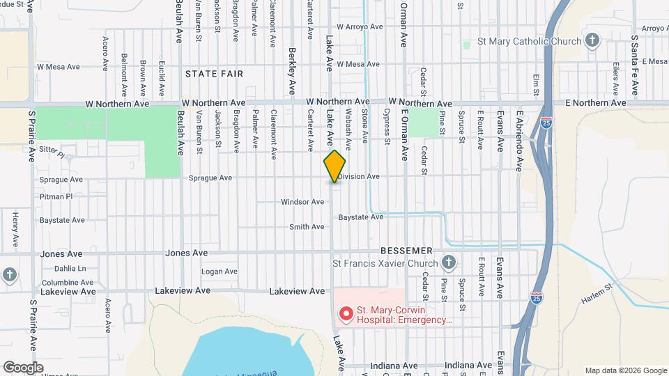 1614 Lake Ave Map and Location Details