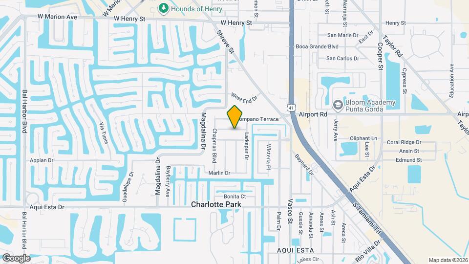 601 Tarpon Way Map and Location Details