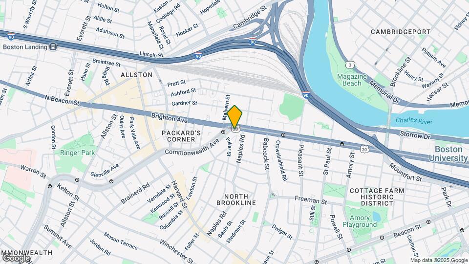1090 Commonwealth Ave Map and Location Details