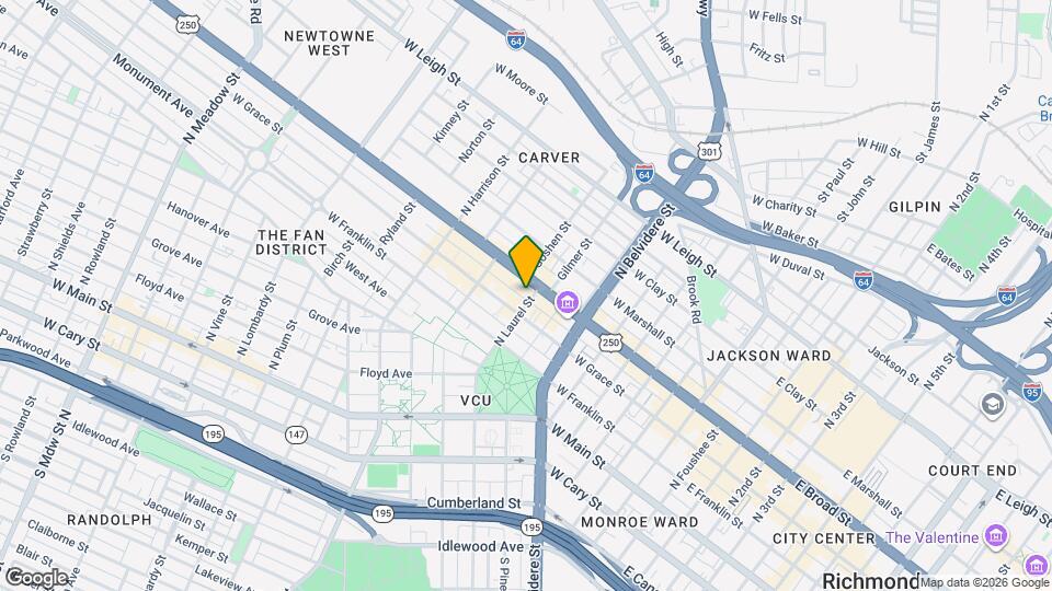 308 N Laurel St Map and Location Details