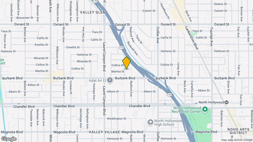 5630 Gentry Ave Map and Location Details