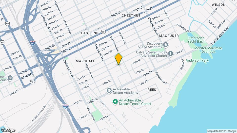 838 20th St Map and Location Details