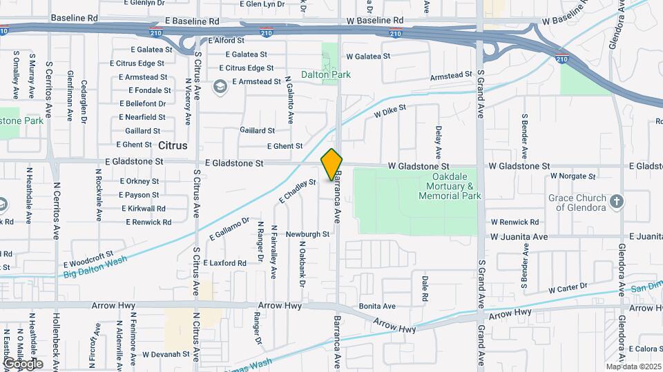 5521 N Barranca Ave Map and Location Details