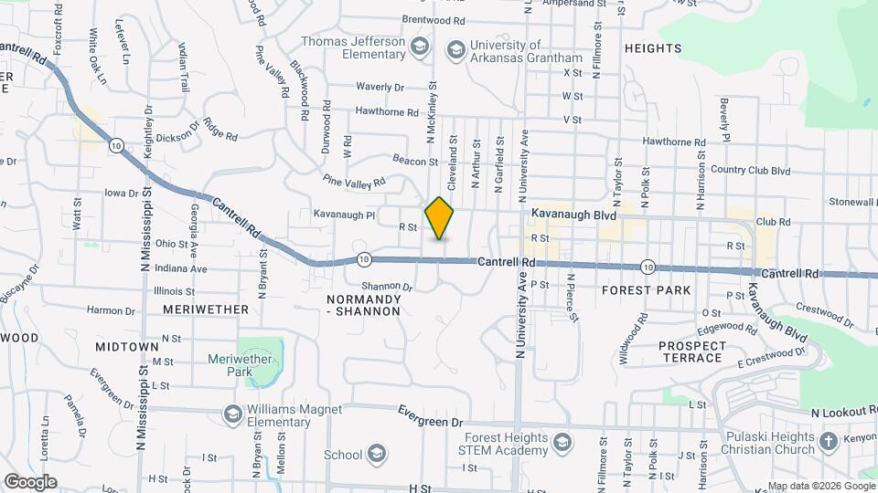 1808 N Cleveland St Map and Location Details