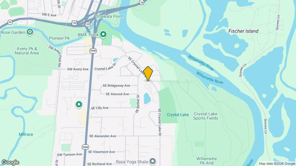 1600 SE Crystal Lake Dr Map and Location Details