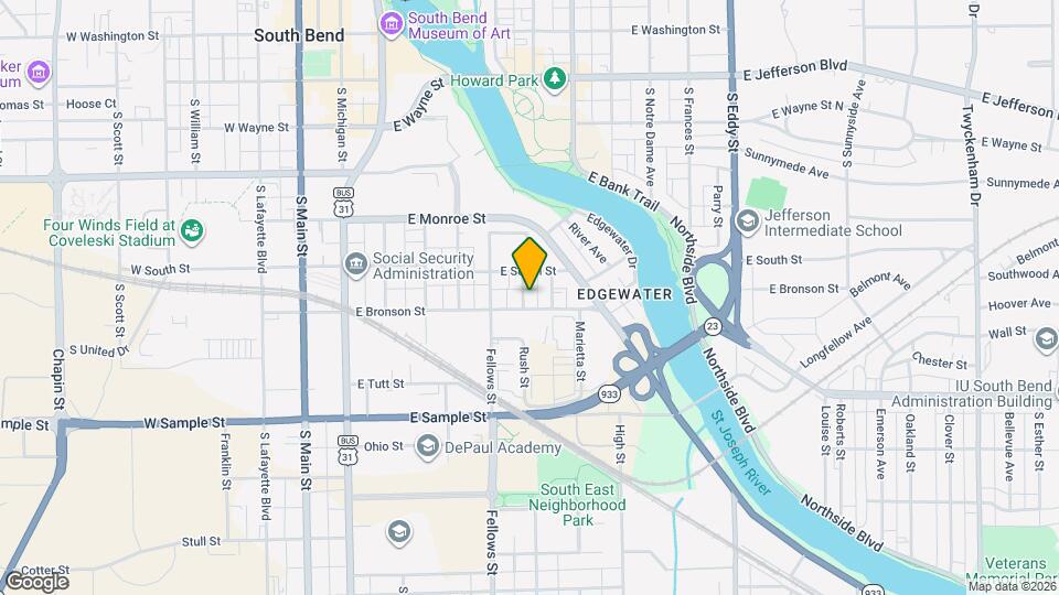 622 Rush St Map and Location Details