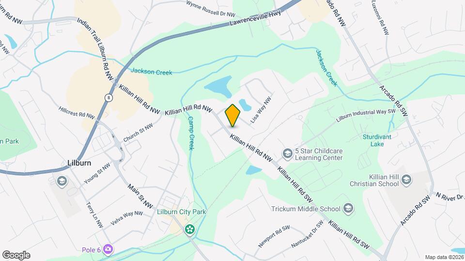 174 Killian Hill Rd NW Mapa y Detalles de la Ubicación