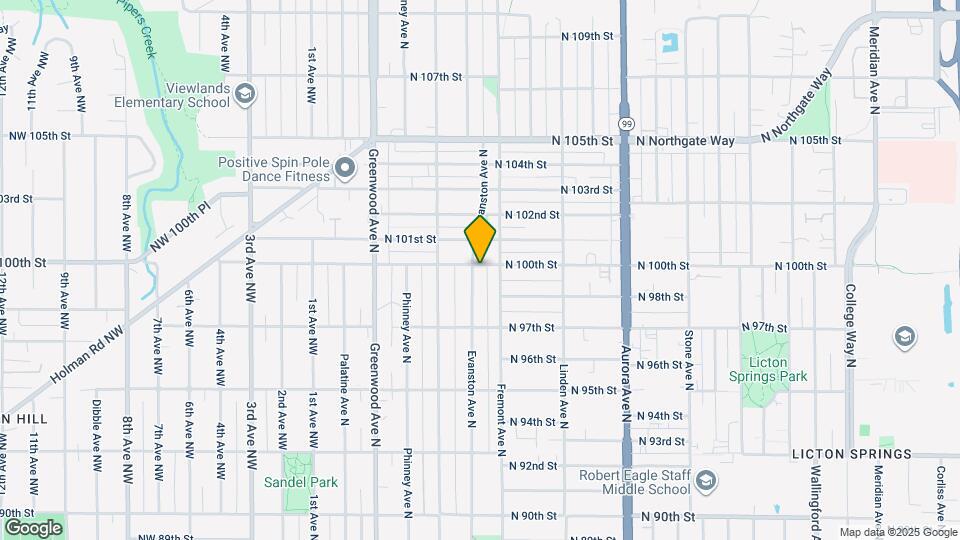 9752 Evanston Ave N Map and Location Details