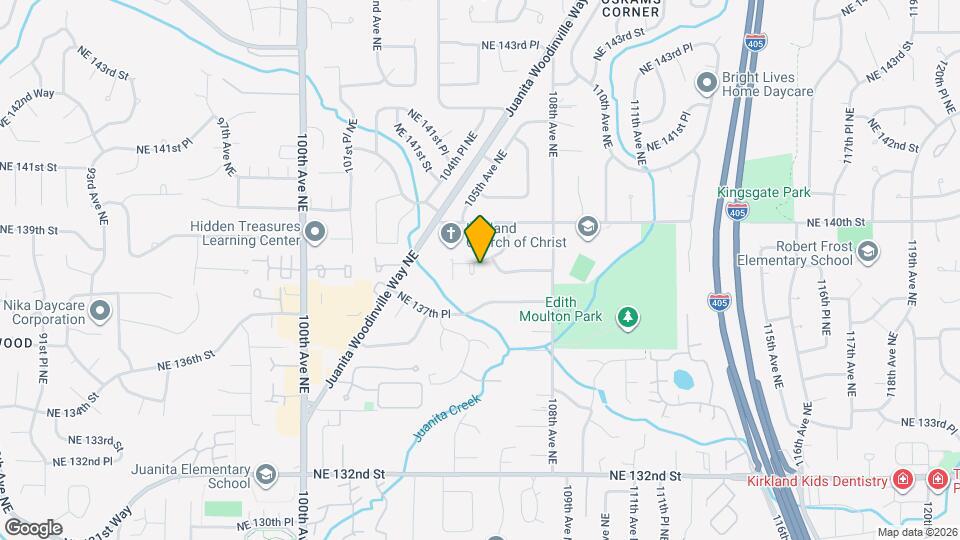 10521 NE 139th St Map and Location Details