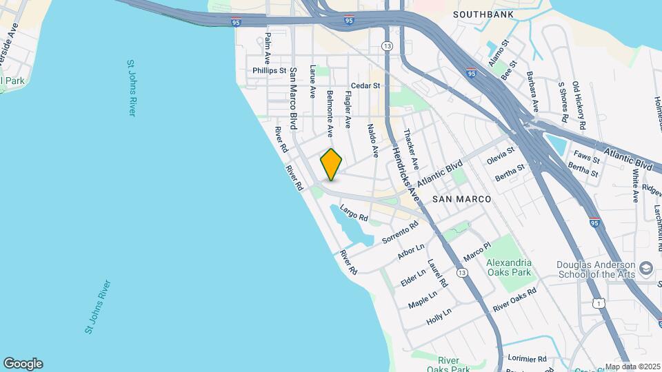 1833 San Marco Blvd Mapa y Detalles de la Ubicación
