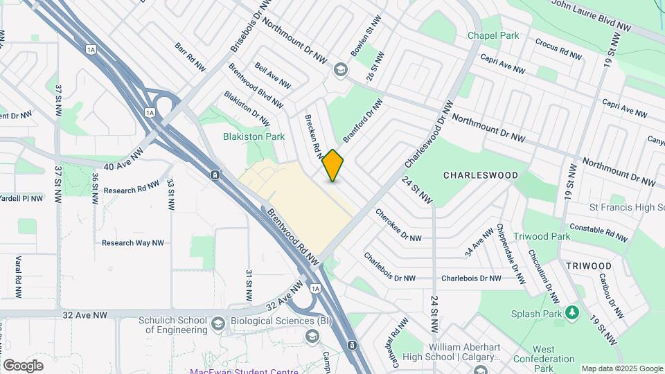 2732 Brentwood Blvd NW Map and Location Details