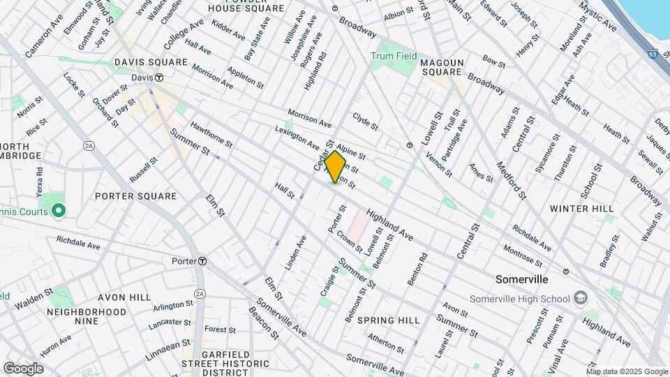 269 Highland Ave, Unit C Map and Location Details